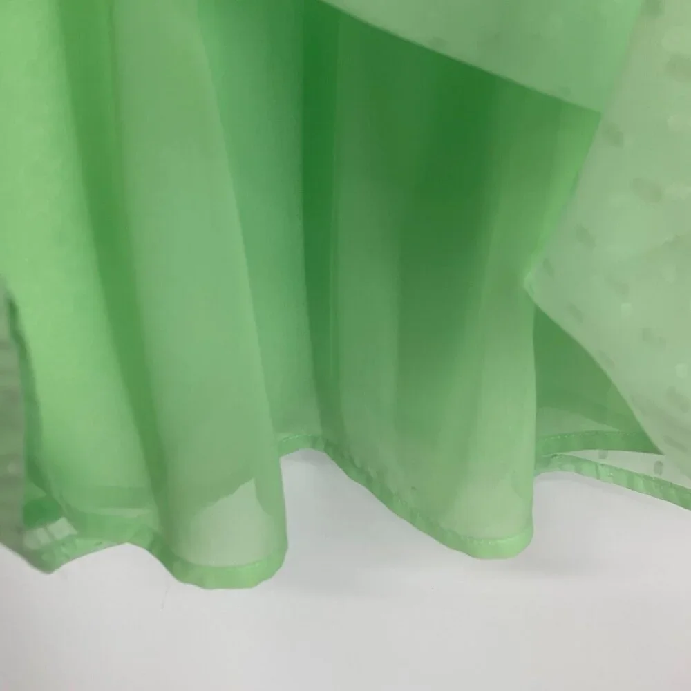 New York & Company Top Green Swiss Dot Sleeveless Halter Tank NWT - Picture 6 of 11